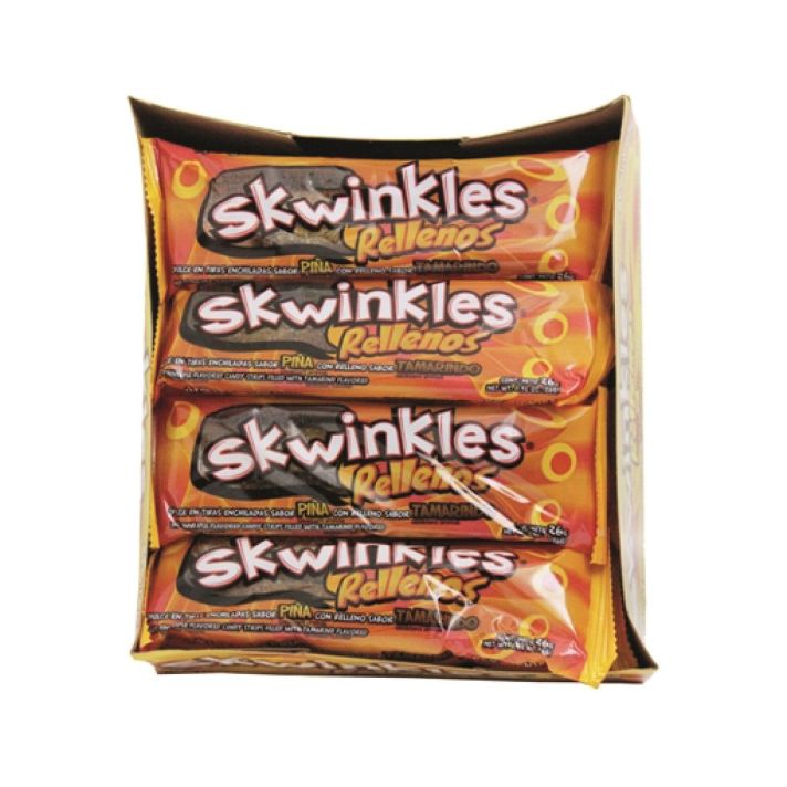 Skwinkles Rellenos Tamarind/Pineapple 26g (Pack of 12) - BBD 290126