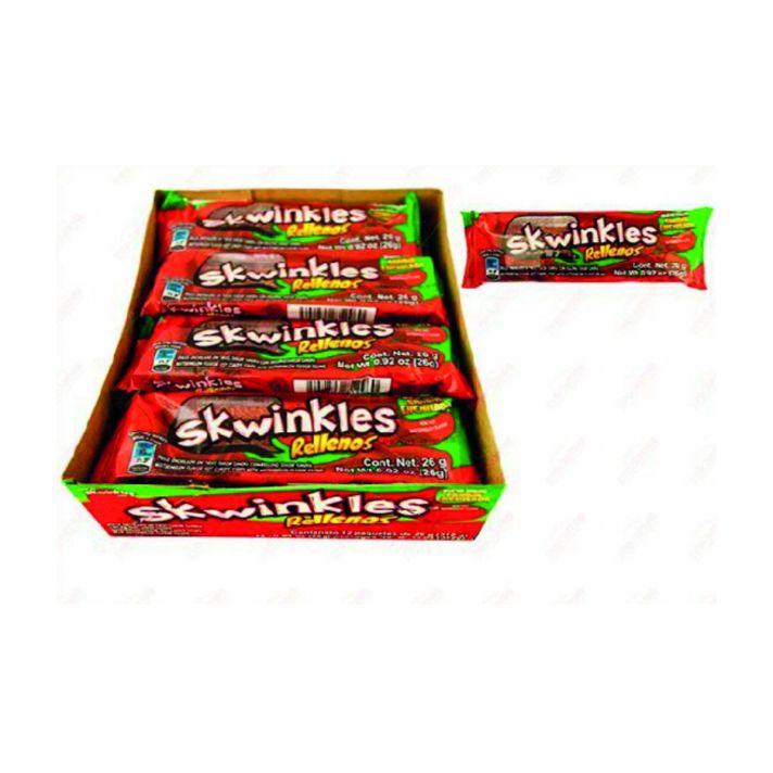Skwinkles Rellenos Tamarind/Sandia 26g (Pack of 12)