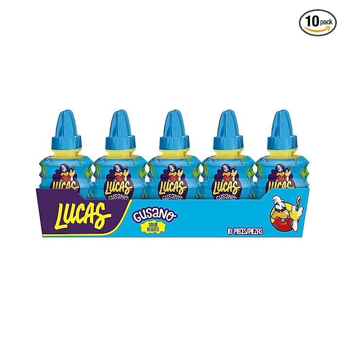 Lucas Gusano Sour Soft Candy (Pack of 10) - BBD 010824