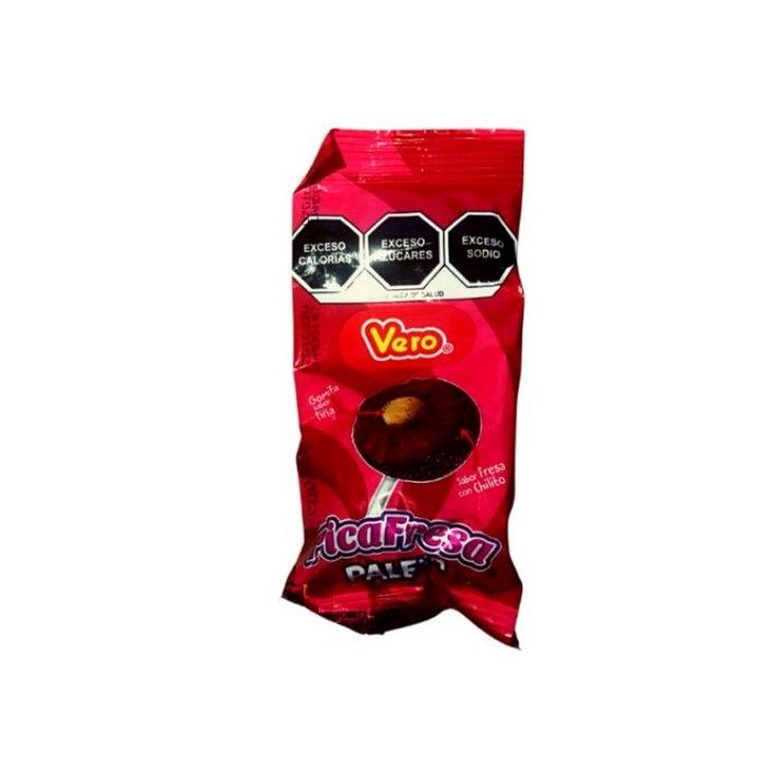 Vero Pica Fresa Paleta Pina 22g